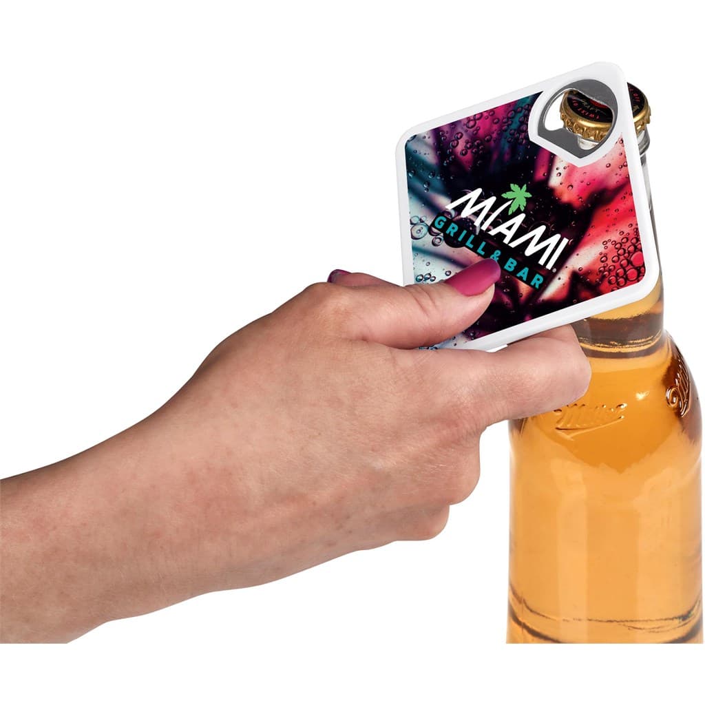 Altitude Sela Recycled Plastic Bottle Opener Coaster 3