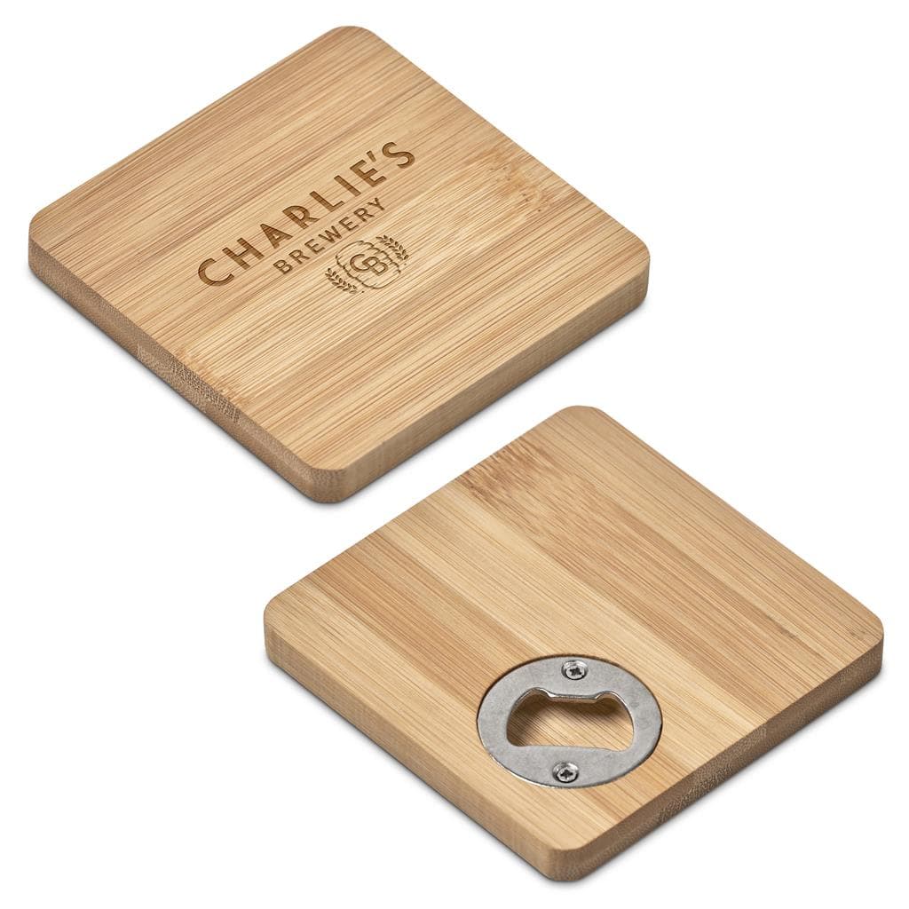 Altitude Drifter Bamboo Bottle Opener Coaster 1