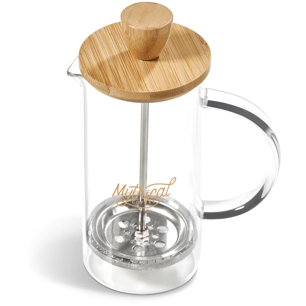 Okiyo Osu Glass & Bamboo Coffee Plunger - 350ml 3