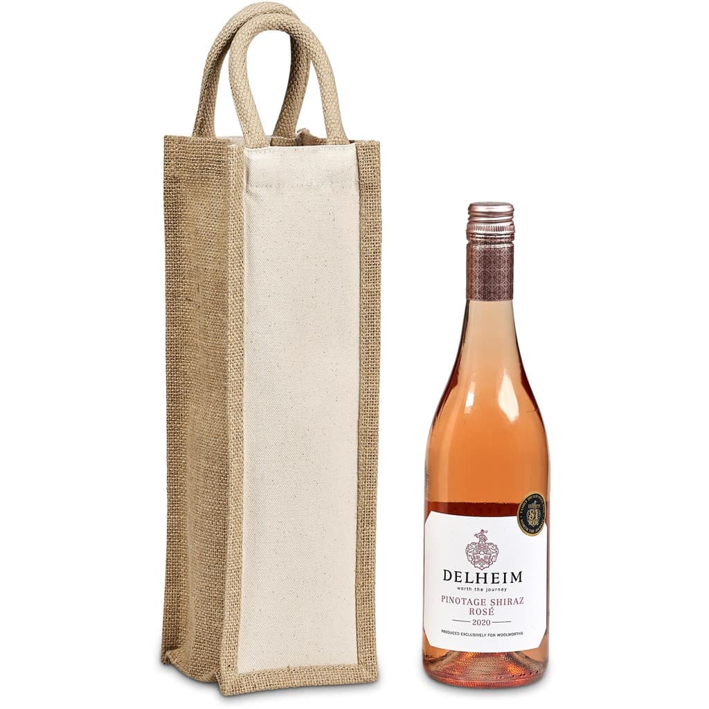 Okiyo Inshu Jute & Cotton Wine Tote 3