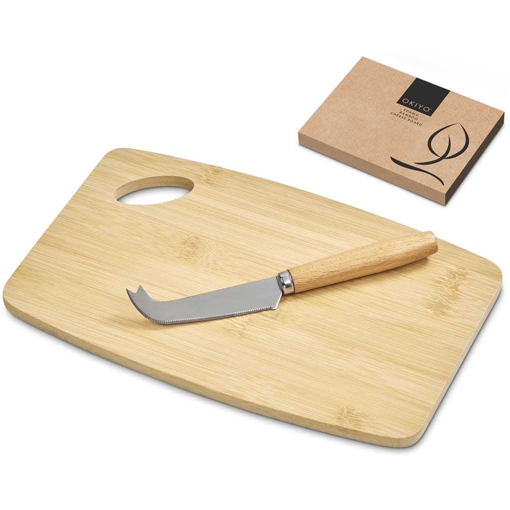 Okiyo Edamu Bamboo Cheese Board Set 4