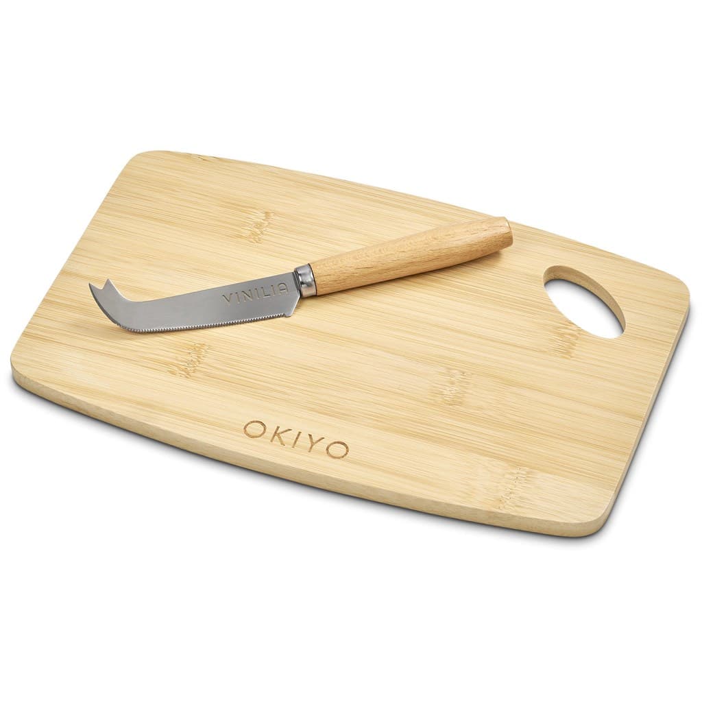 Okiyo Edamu Bamboo Cheese Board Set 2