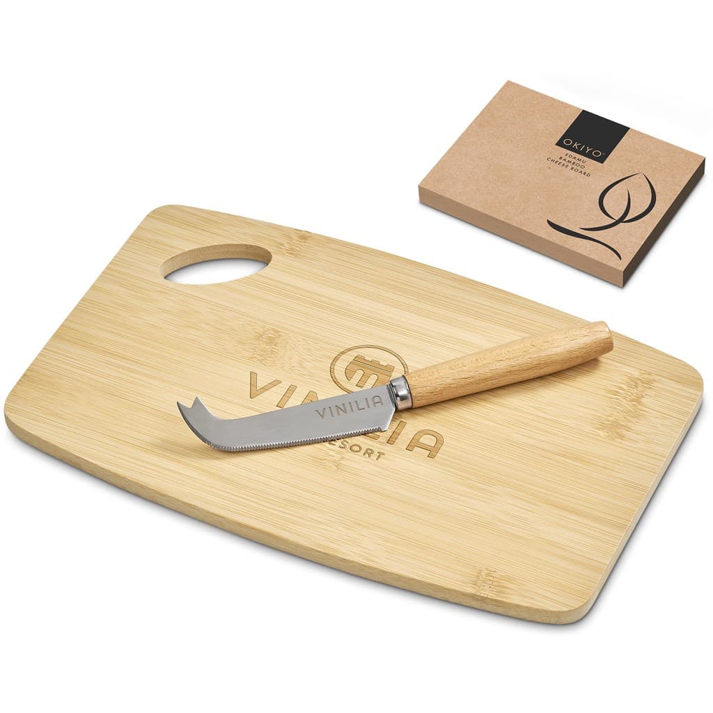 Okiyo Edamu Bamboo Cheese Board Set 6