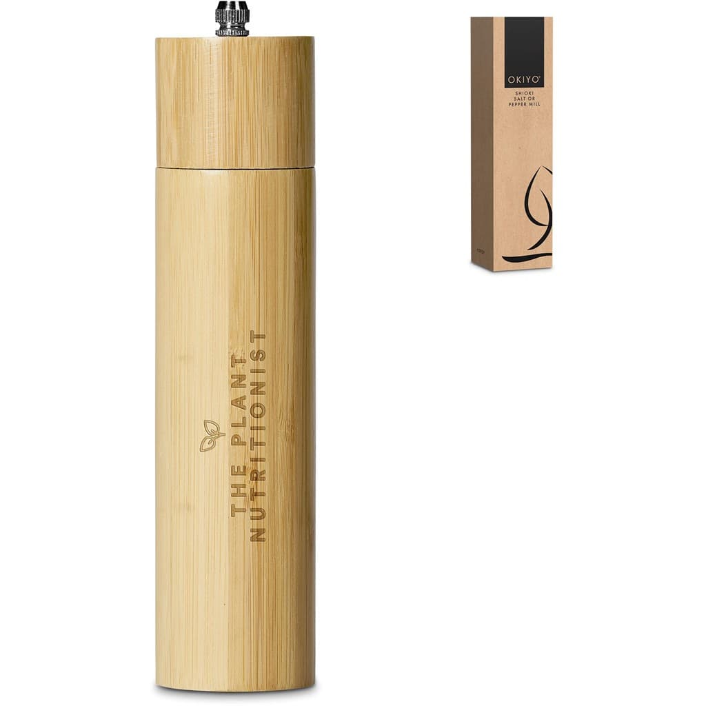 Okiyo Shioki Bamboo Salt or Pepper Mill 4