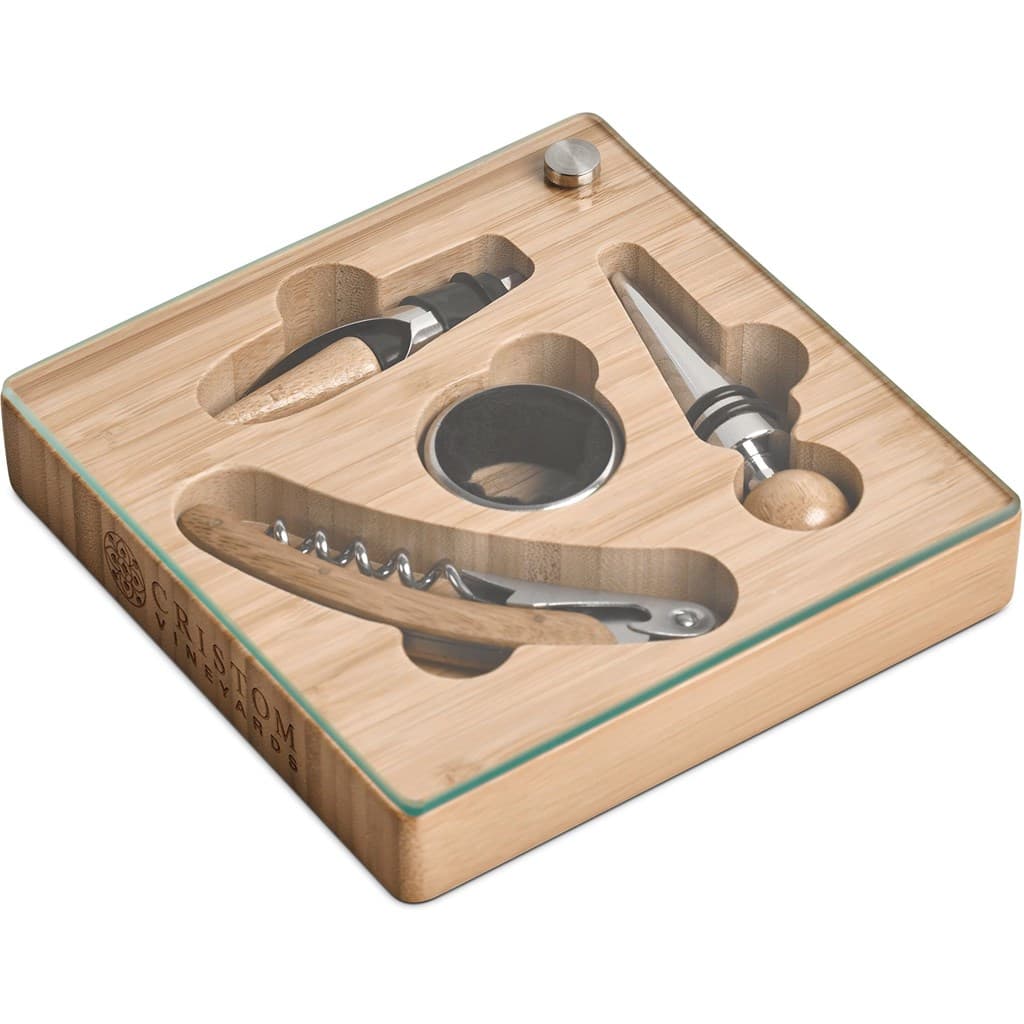 Okiyo Budonoki Bamboo Wine Accessories set 1