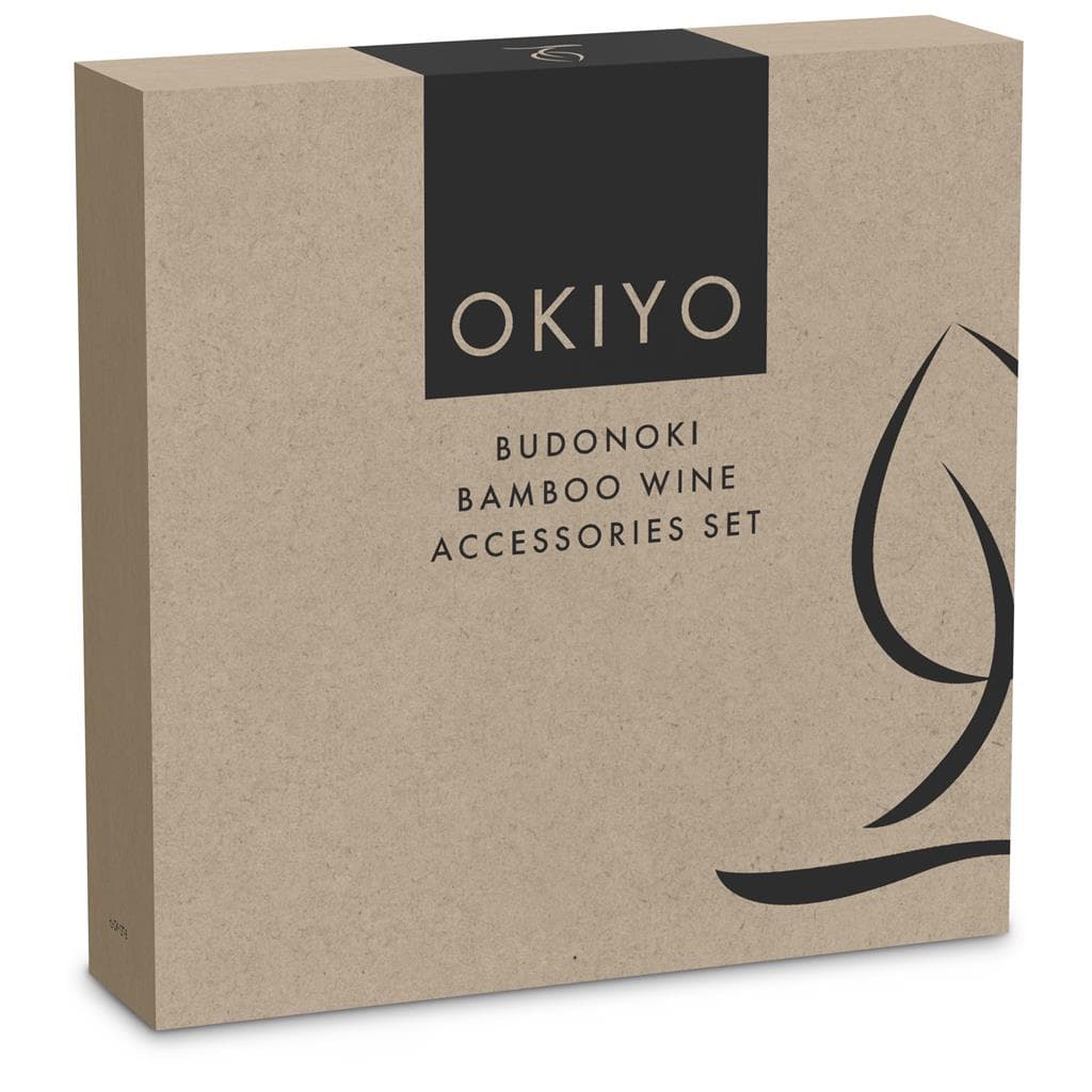 Okiyo Budonoki Bamboo Wine Accessories set 16