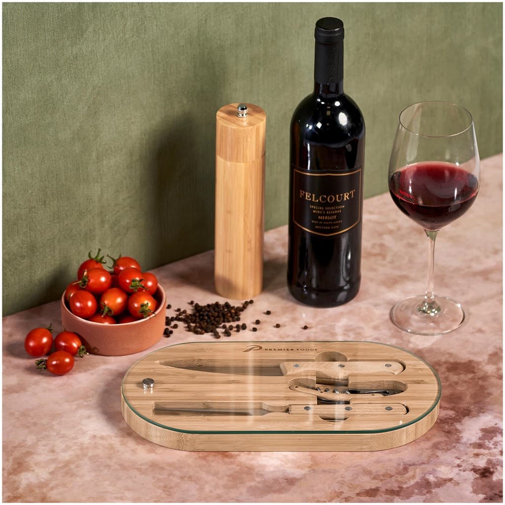Okiyo Suraisu Bamboo Food & Wine Set 10