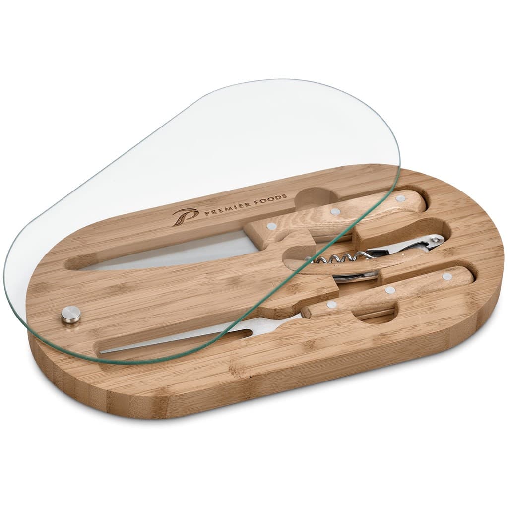 Okiyo Suraisu Bamboo Food & Wine Set 5