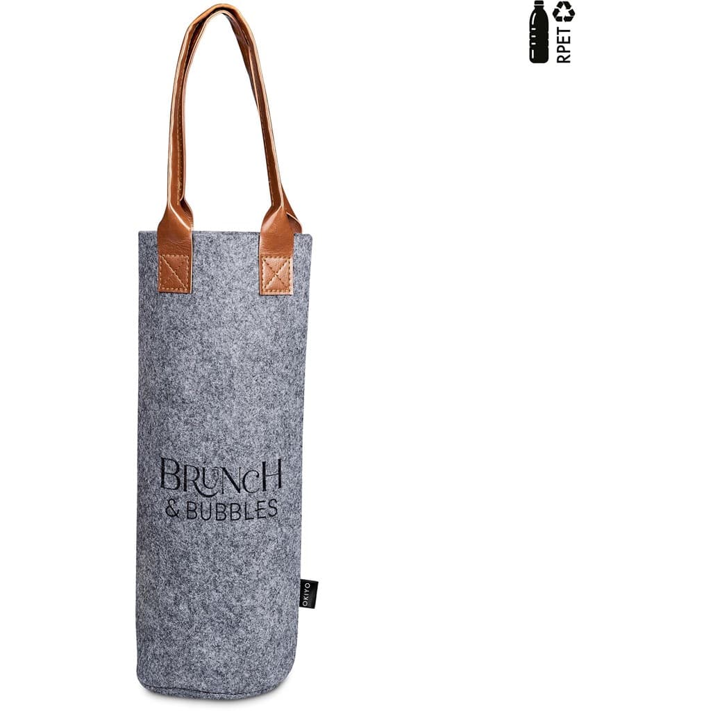 Okiyo Tahada RPET Felt Wine Tote 1