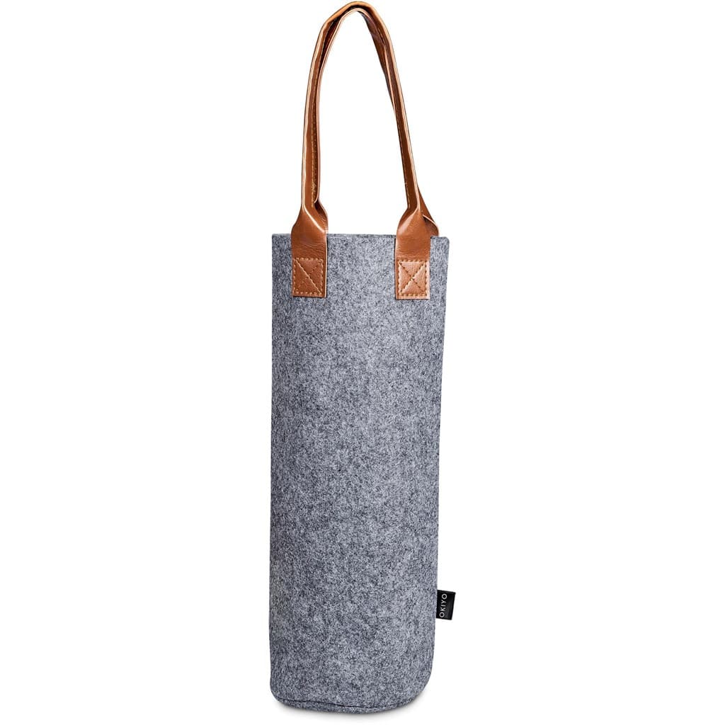 Okiyo Tahada RPET Felt Wine Tote 3