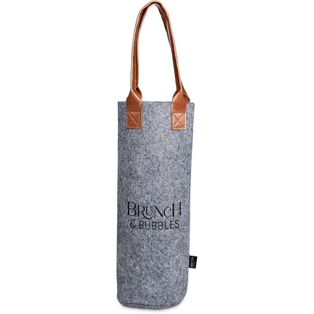 Okiyo Tahada RPET Felt Wine Tote 4