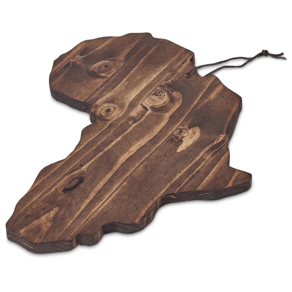 Serendipio African Shaped Wooden Serving Board 2