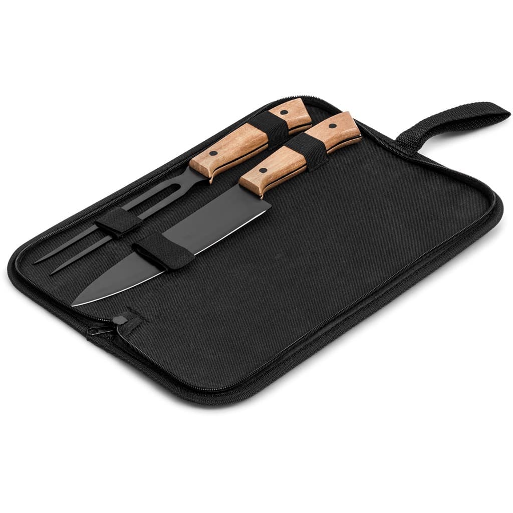 US Basic Butcher's Block Carving Set 4