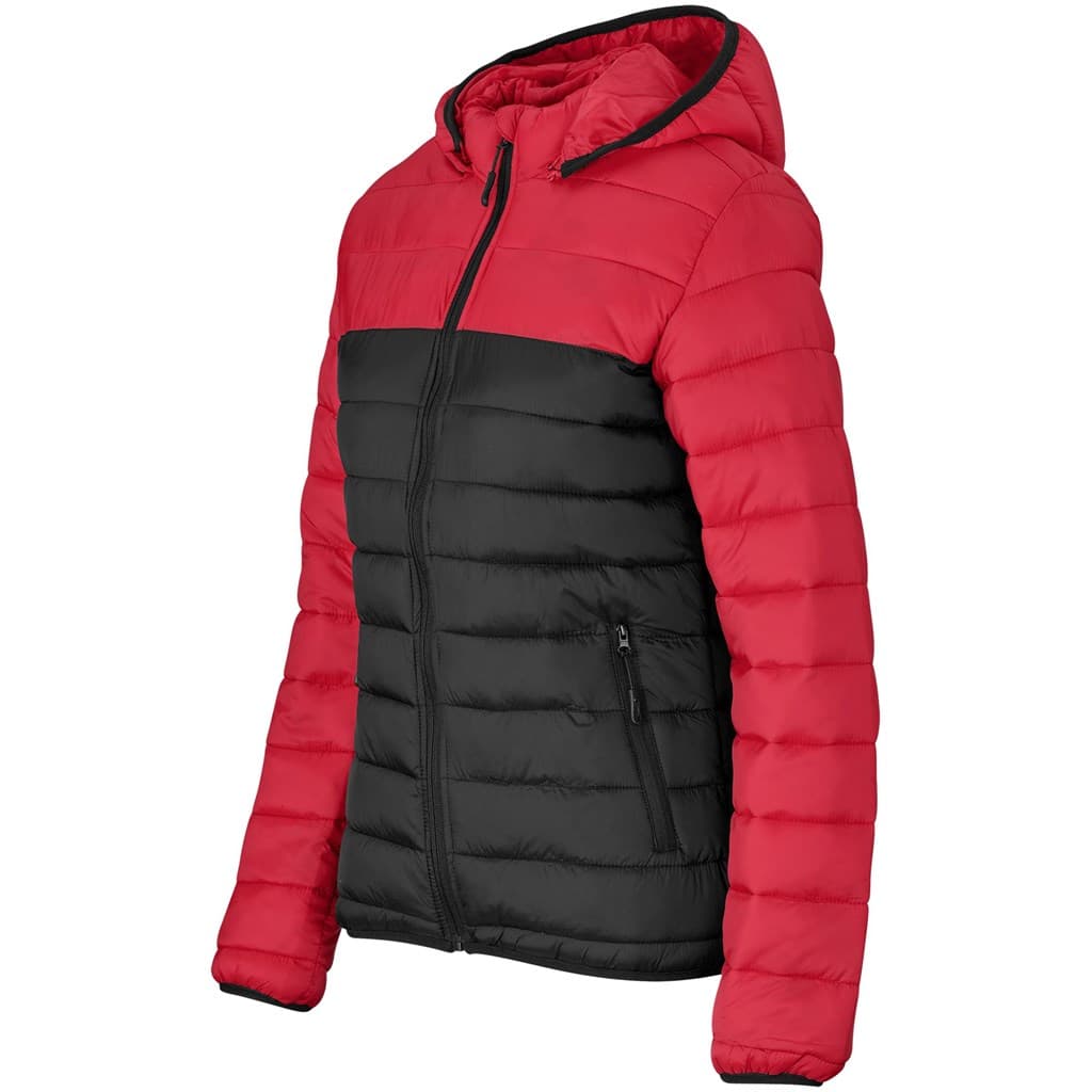 Ladies Kyoto Two-Tone Jacket - Black Red 3
