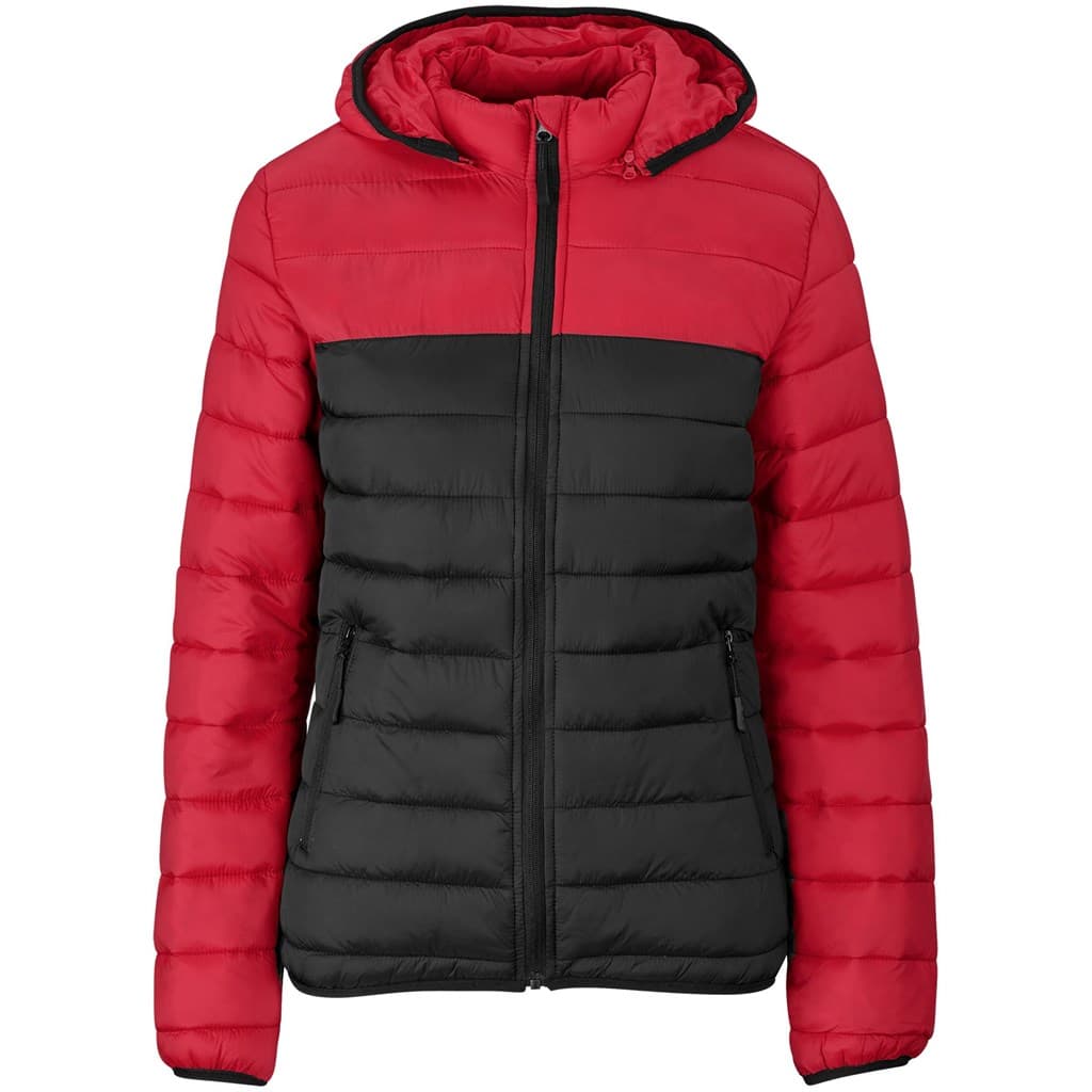 Ladies Kyoto Two-Tone Jacket - Black Red 1