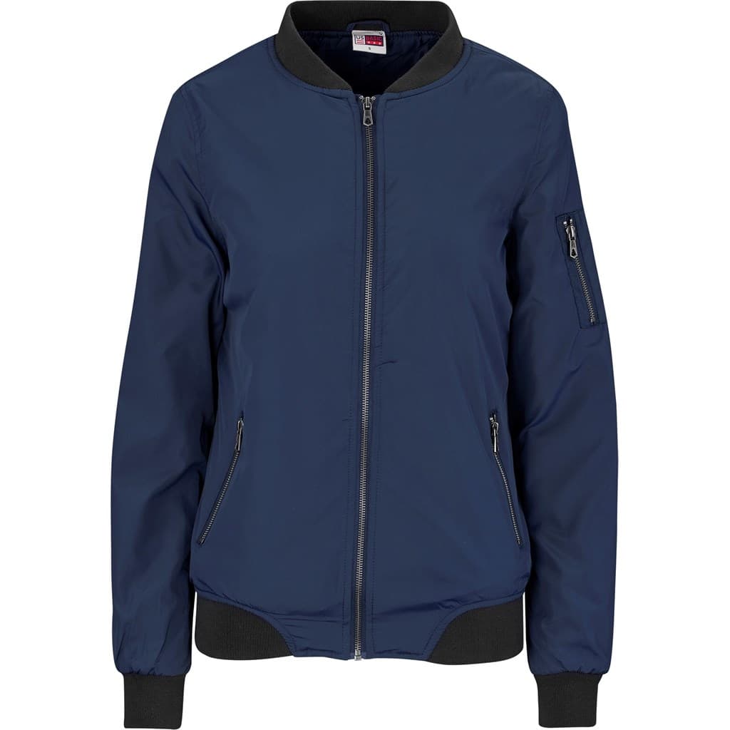 Ladies Crusader Bomber Jacket - Navy 1