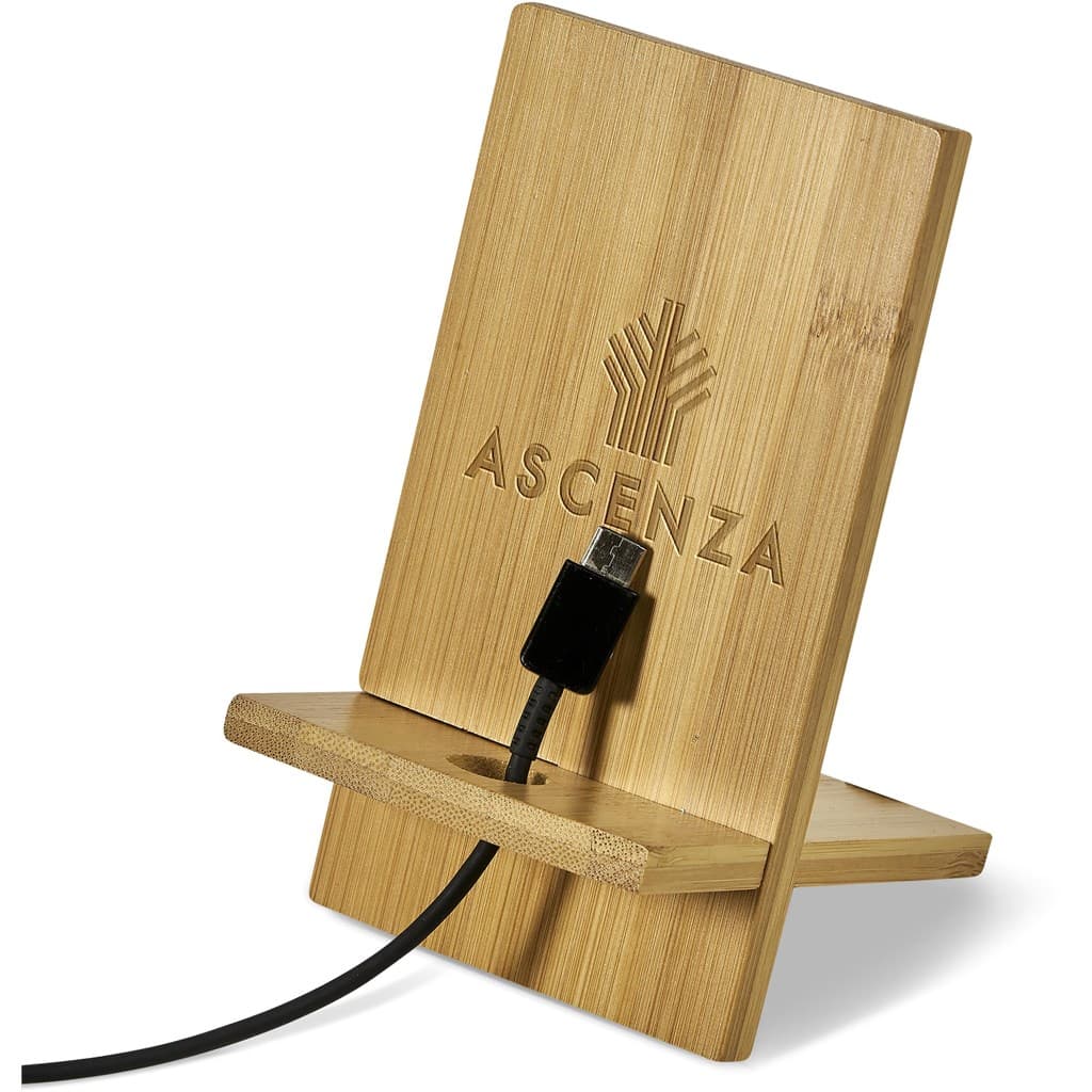 Okiyo Ekslens Bamboo Phone Stand 4