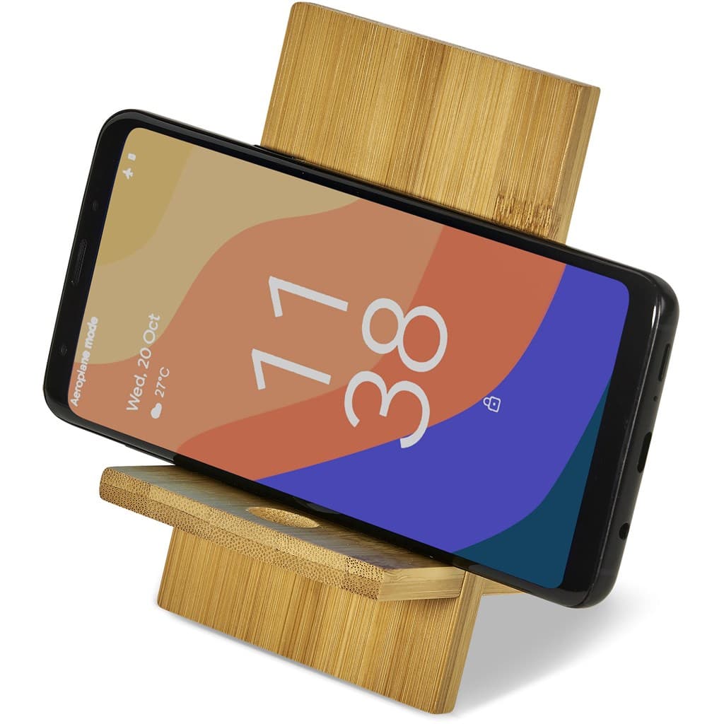 Okiyo Ekslens Bamboo Phone Stand 3