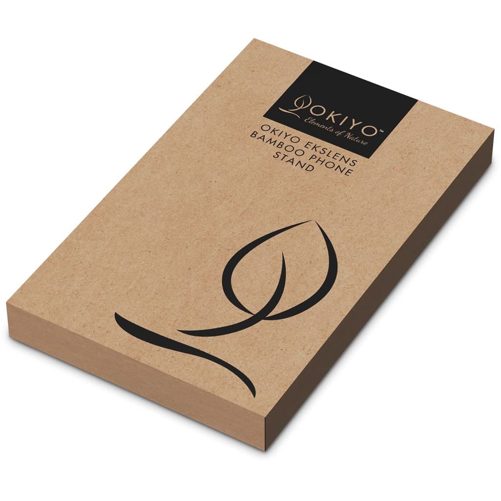 Okiyo Ekslens Bamboo Phone Stand 2
