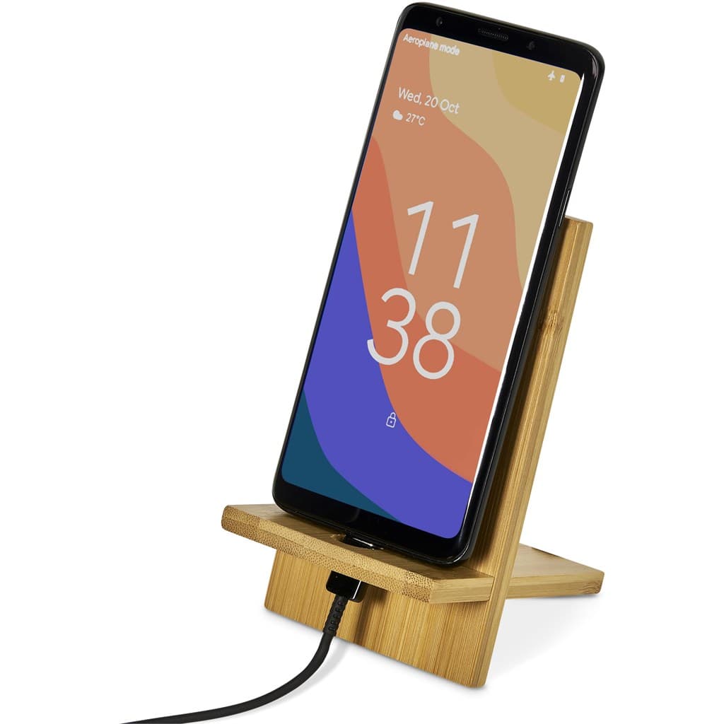Okiyo Ekslens Bamboo Phone Stand 6