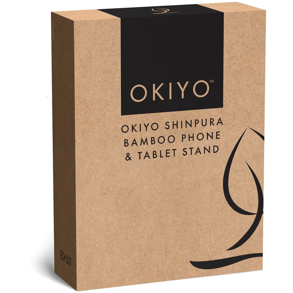Okiyo Shinpura Bamboo Phone & Tablet Stand 9