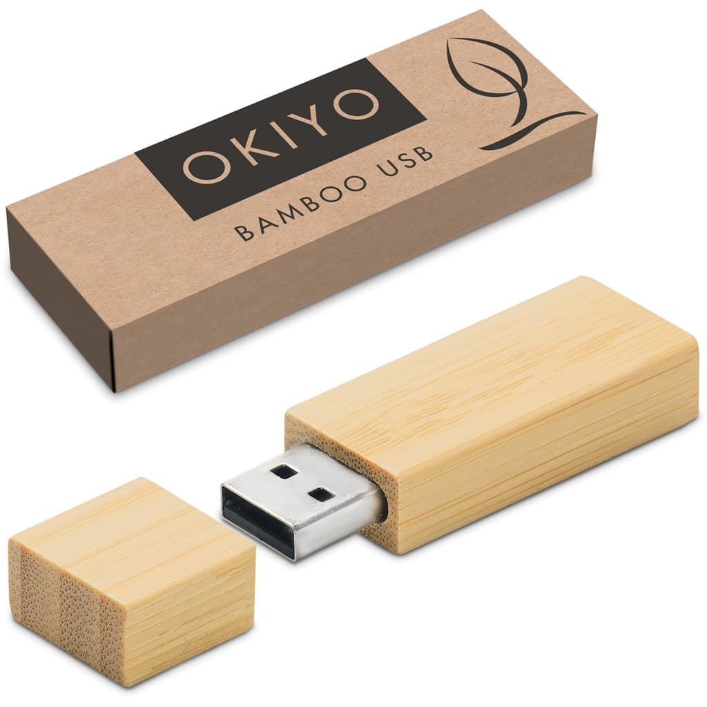 Okiyo Komorebi Bamboo Flash Drive - 16GB 2