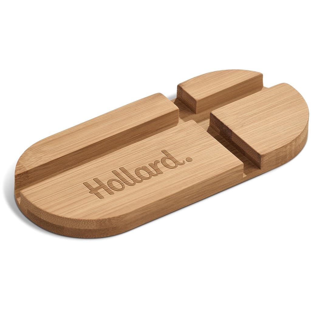 Okiyo Kurosu Bamboo Phone Stand 5