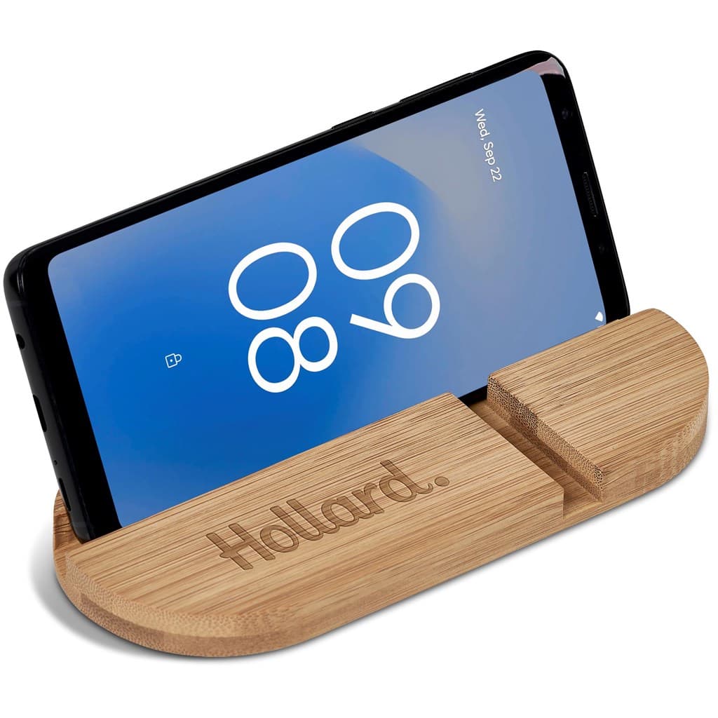 Okiyo Kurosu Bamboo Phone Stand 14