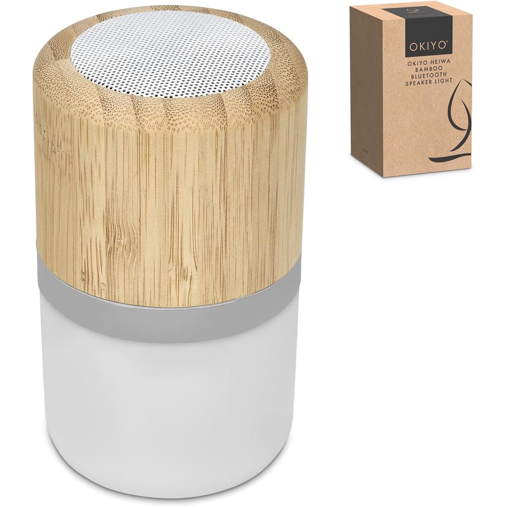 Okiyo Heiwa Bamboo Bluetooth Speaker & Night Light 4