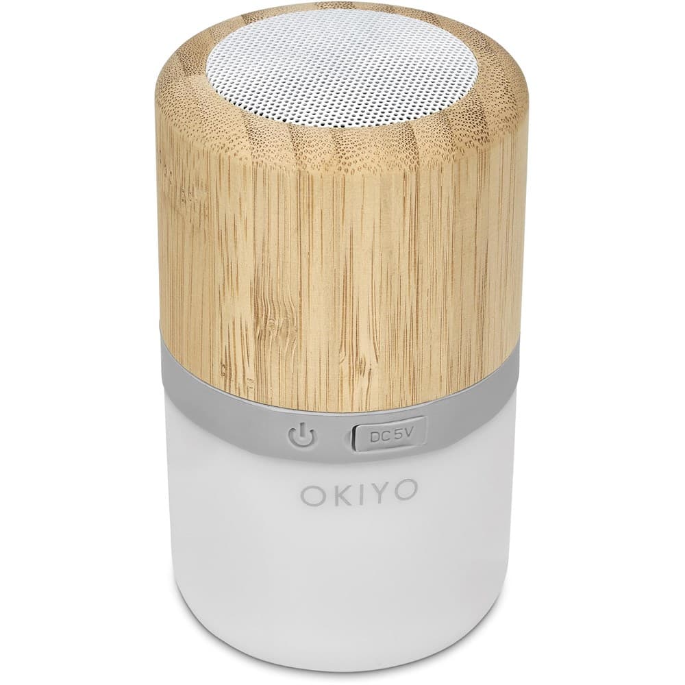 Okiyo Heiwa Bamboo Bluetooth Speaker & Night Light 4