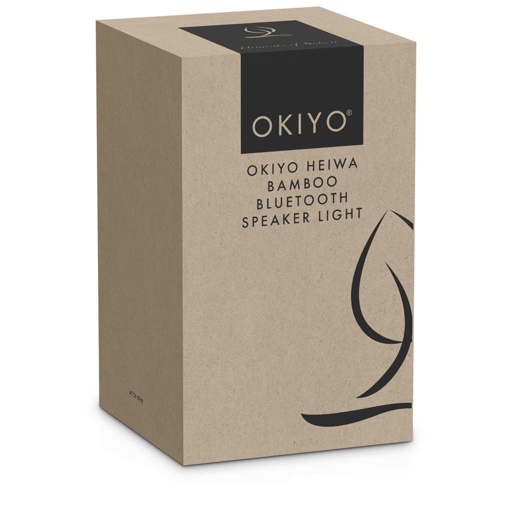 Okiyo Heiwa Bamboo Bluetooth Speaker & Night Light 6
