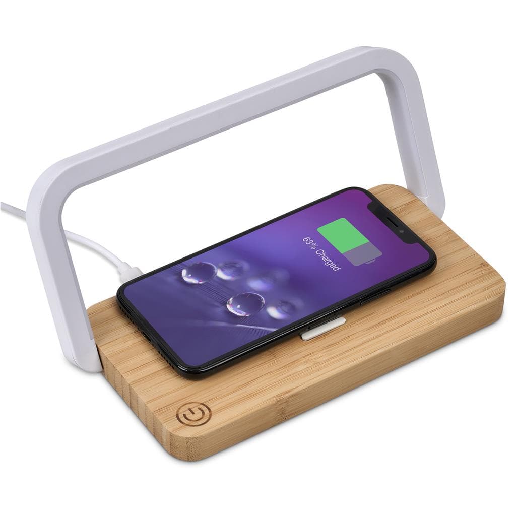Okiyo Yoru Bamboo Wireless Charger & Night Light 24