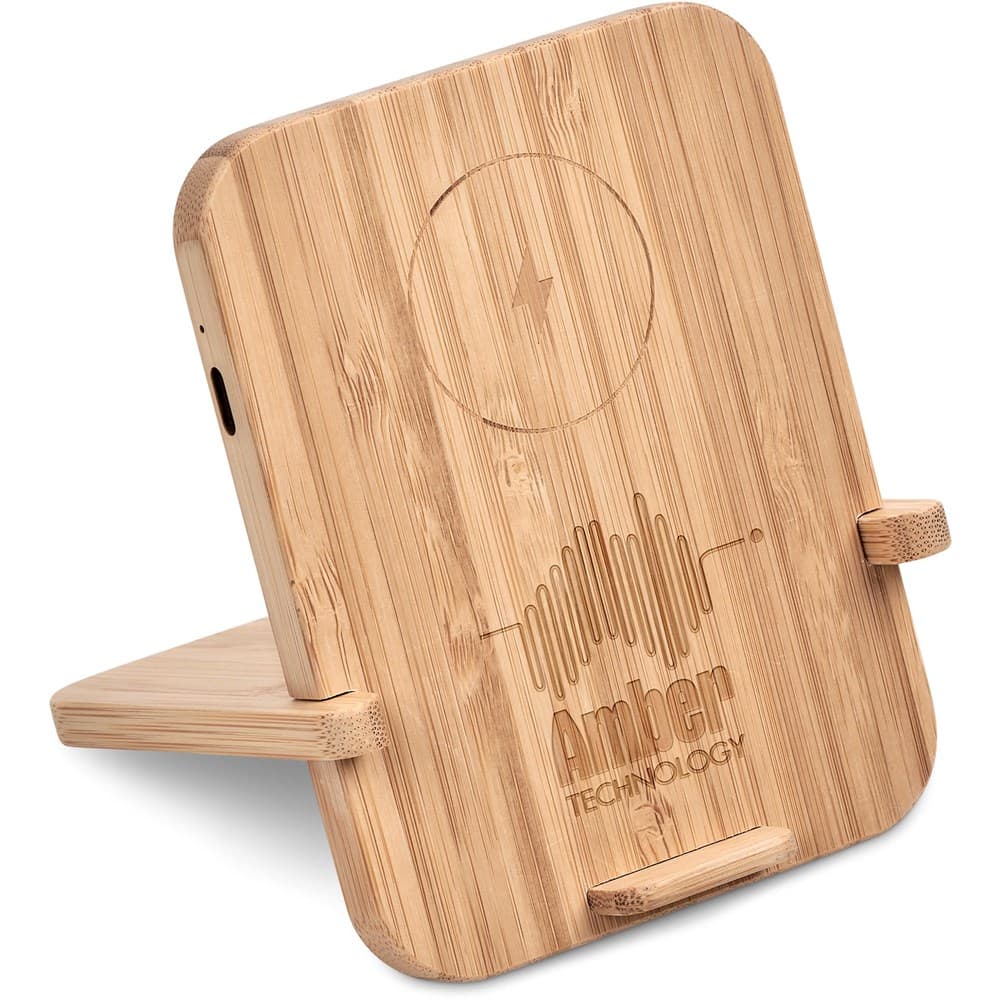 Okiyo Noryoku Bamboo Wireless Charging Phone Stand 8