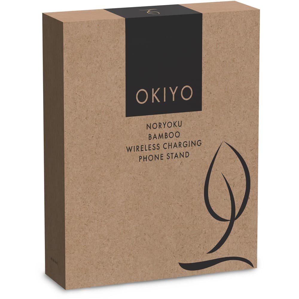 Okiyo Noryoku Bamboo Wireless Charging Phone Stand 13