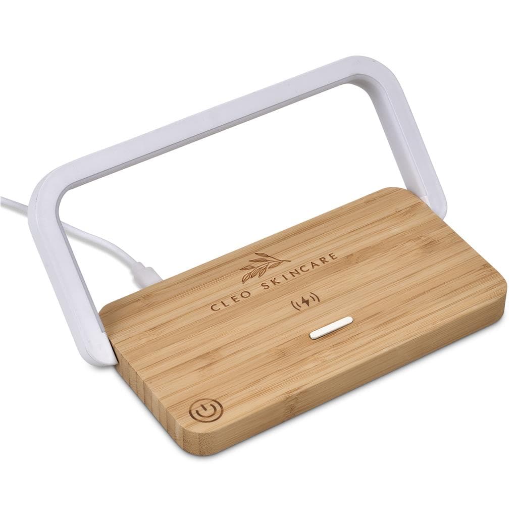 Okiyo Yoru Bamboo Wireless Charger & Night Light 4