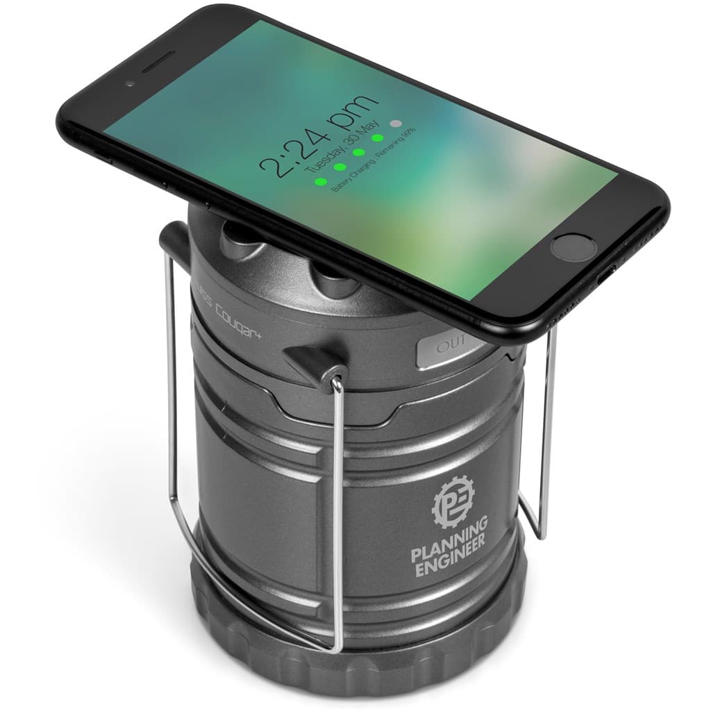 Swiss Cougar Cape Town Lantern & Wireless Charging Power Bank - 4,000mAh 2