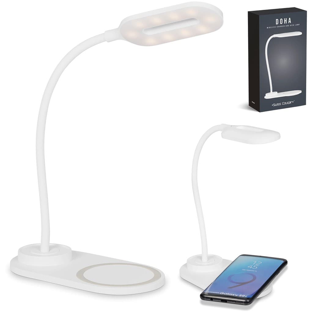 Swiss Cougar Doha Wireless Charger & Desk Lamp 2