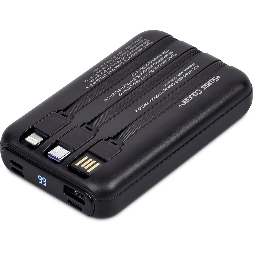 Swiss Cougar Argos Fast Charge 20W Wireless Charging Magnetic Power Bank -10,000mAh 2