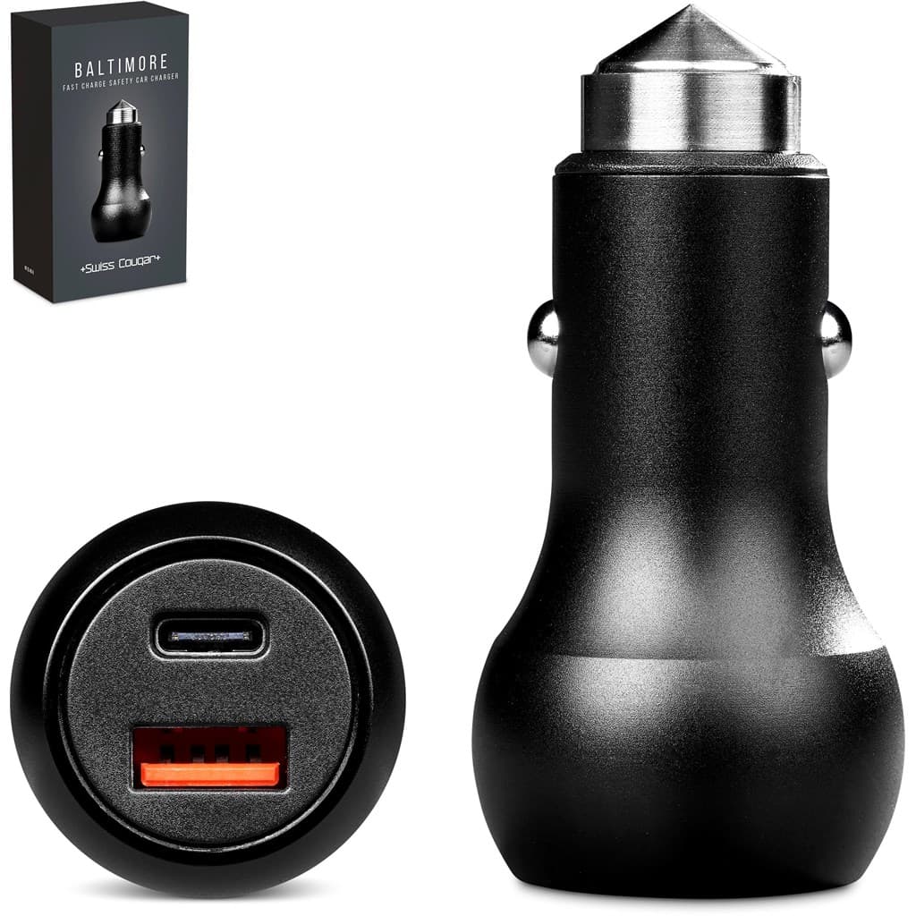 Swiss Cougar Baltimore 2 -in-1 Fast Car Charger & Tool 5