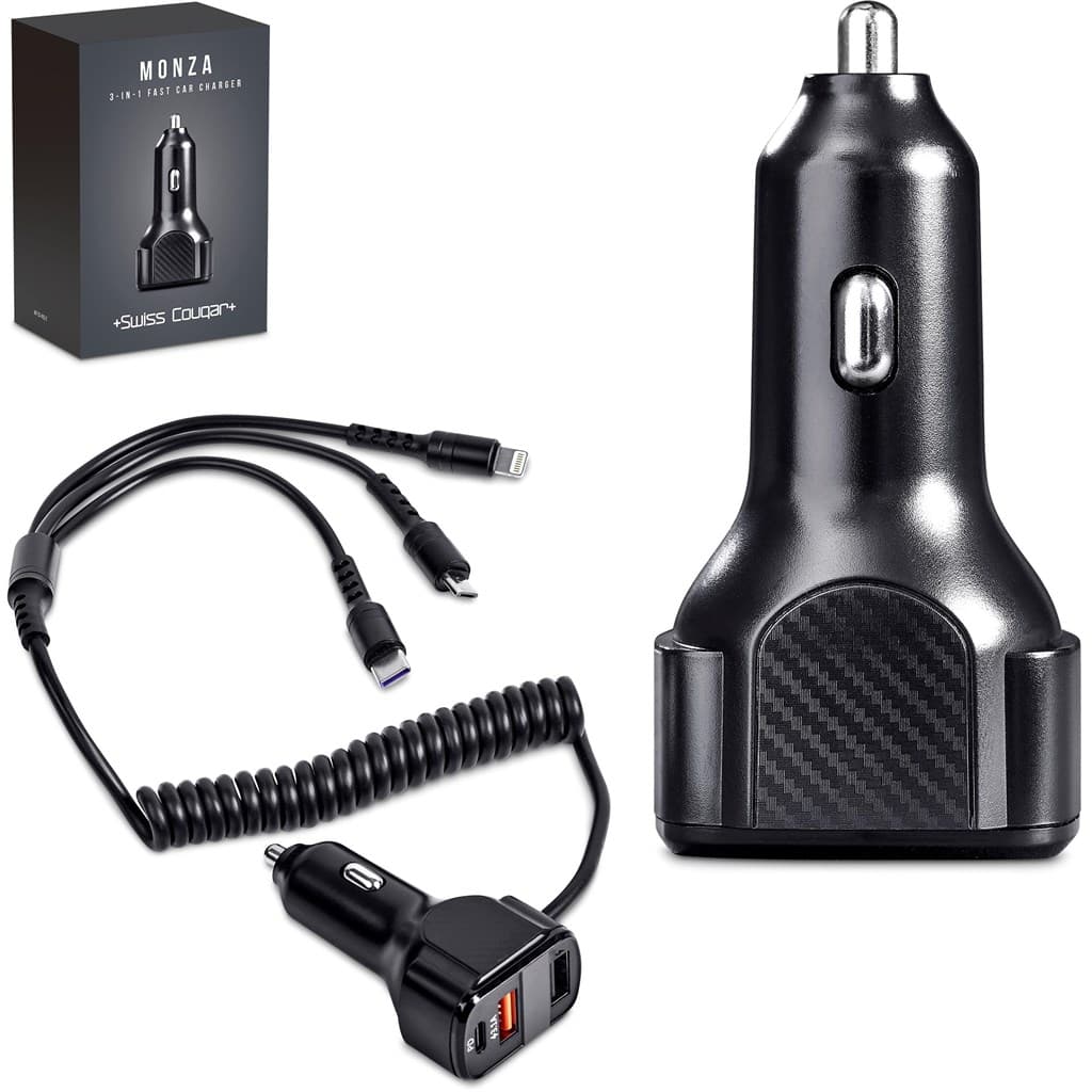 Swiss Cougar Monza 3-in-1 Fast Car Charger 6