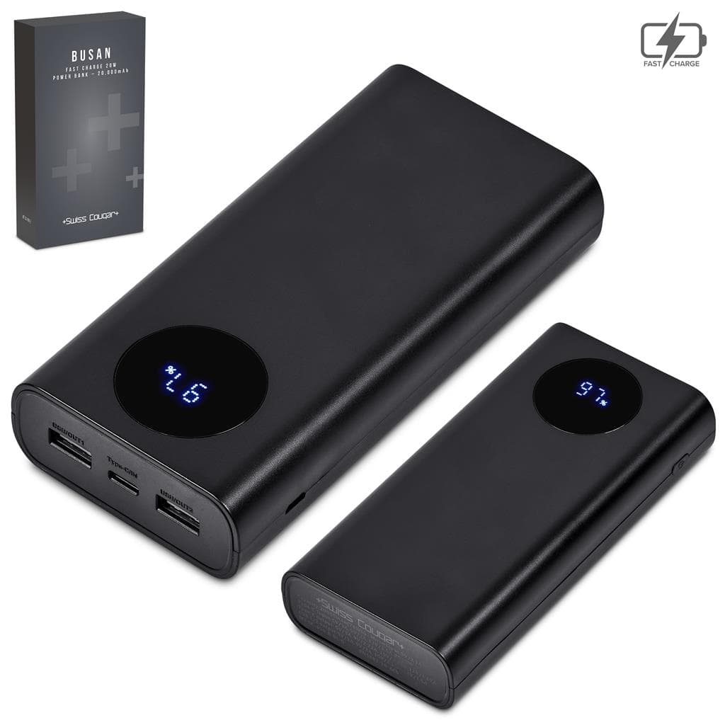 Swiss Cougar Busan Fast Charge 20W Power Bank - 20,000mAh 1