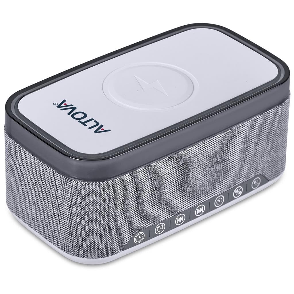 Serendipio Cumberland 10W Bluetooth Speaker Wireless Charger & Clock 7