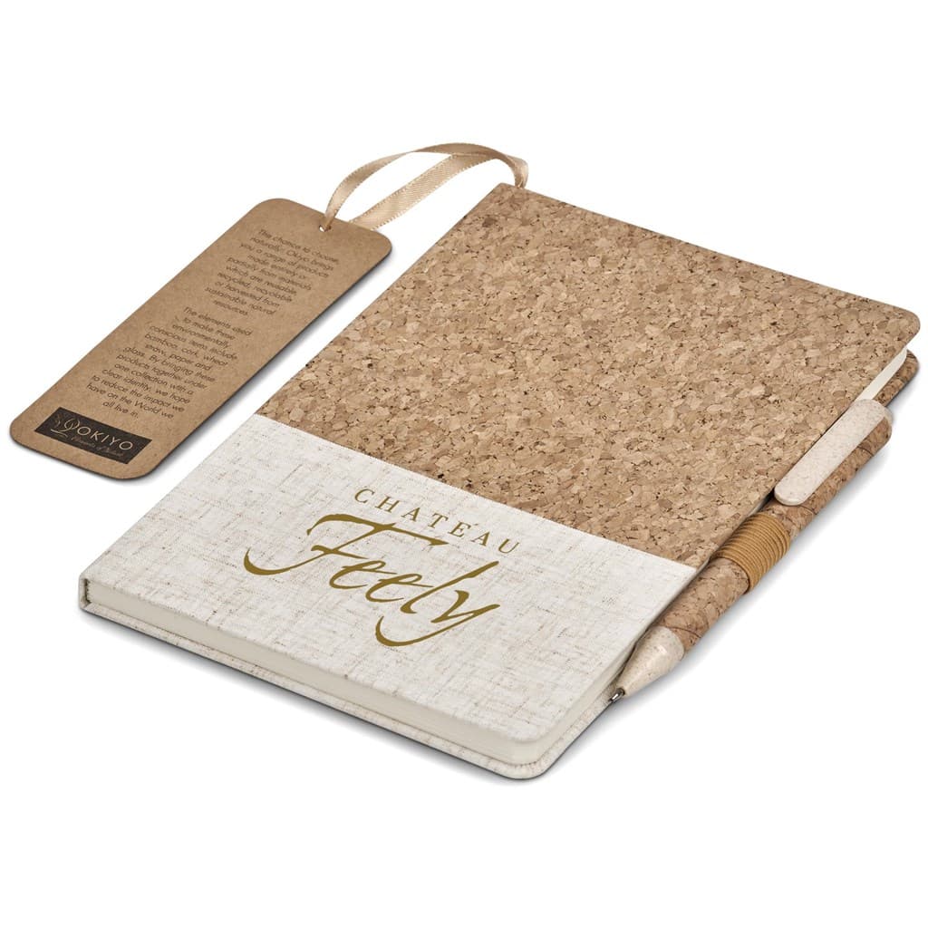 Okiyo Cardon Cork Notebook & Pen Set 2