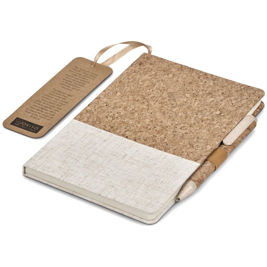 Okiyo Cardon Cork Notebook & Pen Set 6