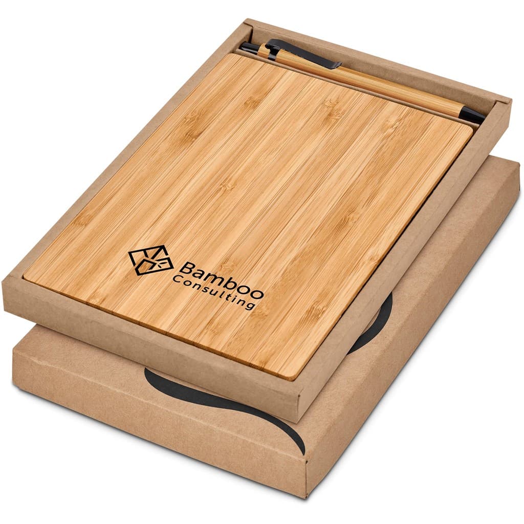 Okiyo Yahari Bamboo Notebook & Pen Set 1