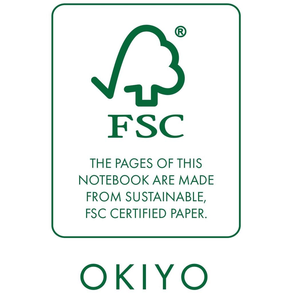Okiyo FSC Certified Paper A5 Hard Cover Notebook 4