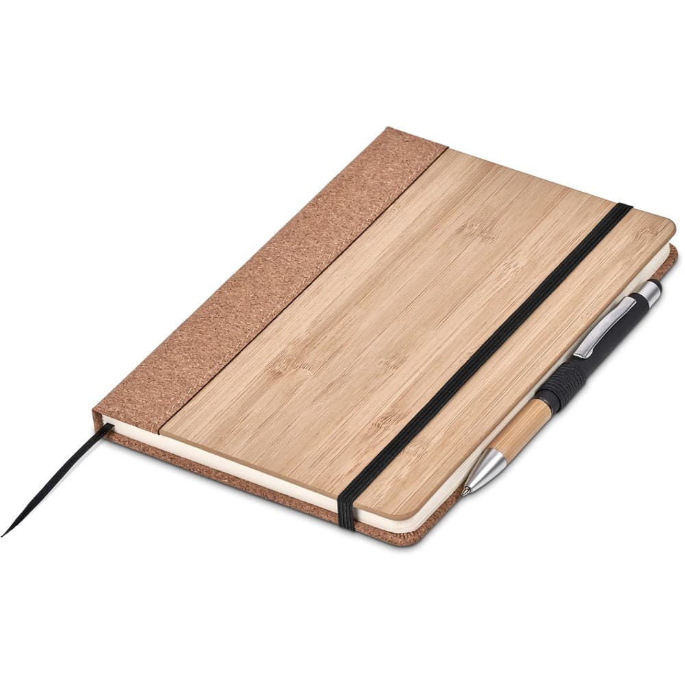 Okiyo Eri Bamboo & Cork Notebook & Pen Set 5