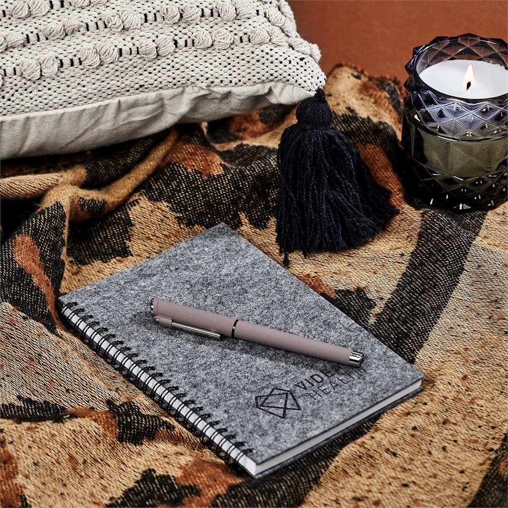 Okiyo Fuji Recycled PET Felt A5 Spiral Notebook 7