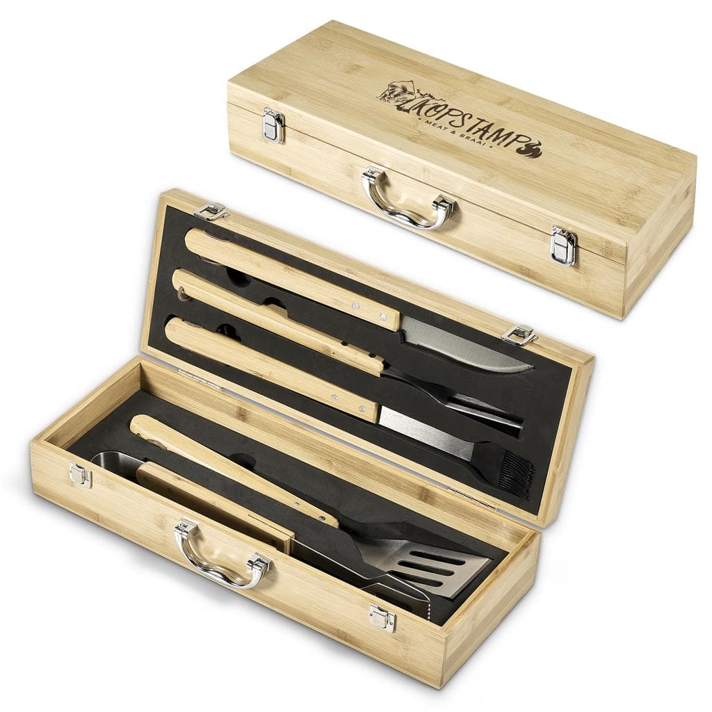 Okiyo Yakiniku Bamboo 5-Piece Braai Set 1