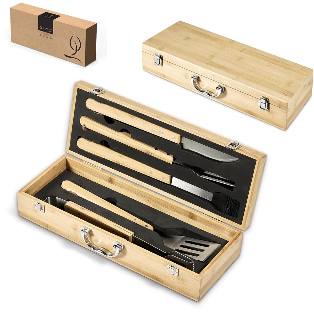 Okiyo Yakiniku Bamboo 5-Piece Braai Set 5